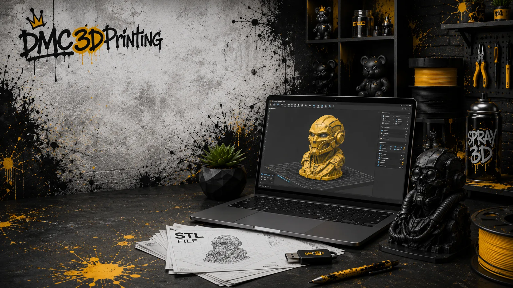 3D design and file preparation workspace