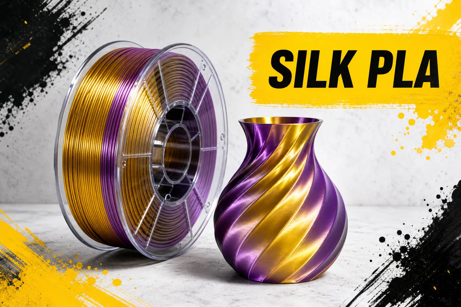 Silk PLA 3D printing material